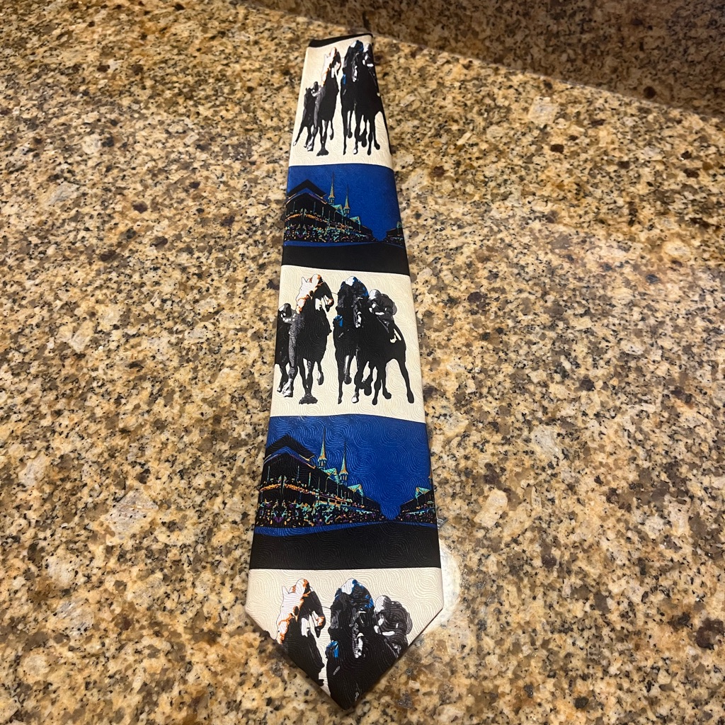 Kentucky Derby Silk Neck Tie From Churchill Downs Horse Racing